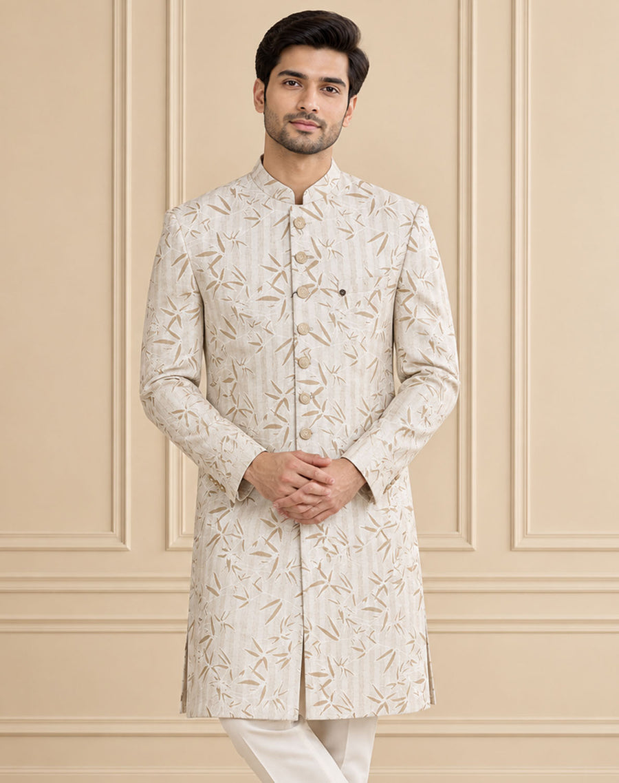 Silk Blend Printed Indo Western 2Pc Bahaar