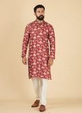 MLS PRINTED KURTA PAJAMA 2PCS