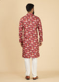 MLS PRINTED KURTA PAJAMA 2PCS