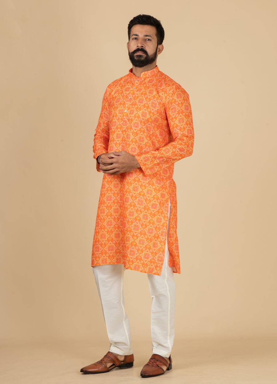 MLS PRINTED KURTA PAJAMA