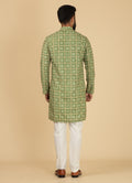 MLS PRINTED KURTA PAJAMA 2PCS