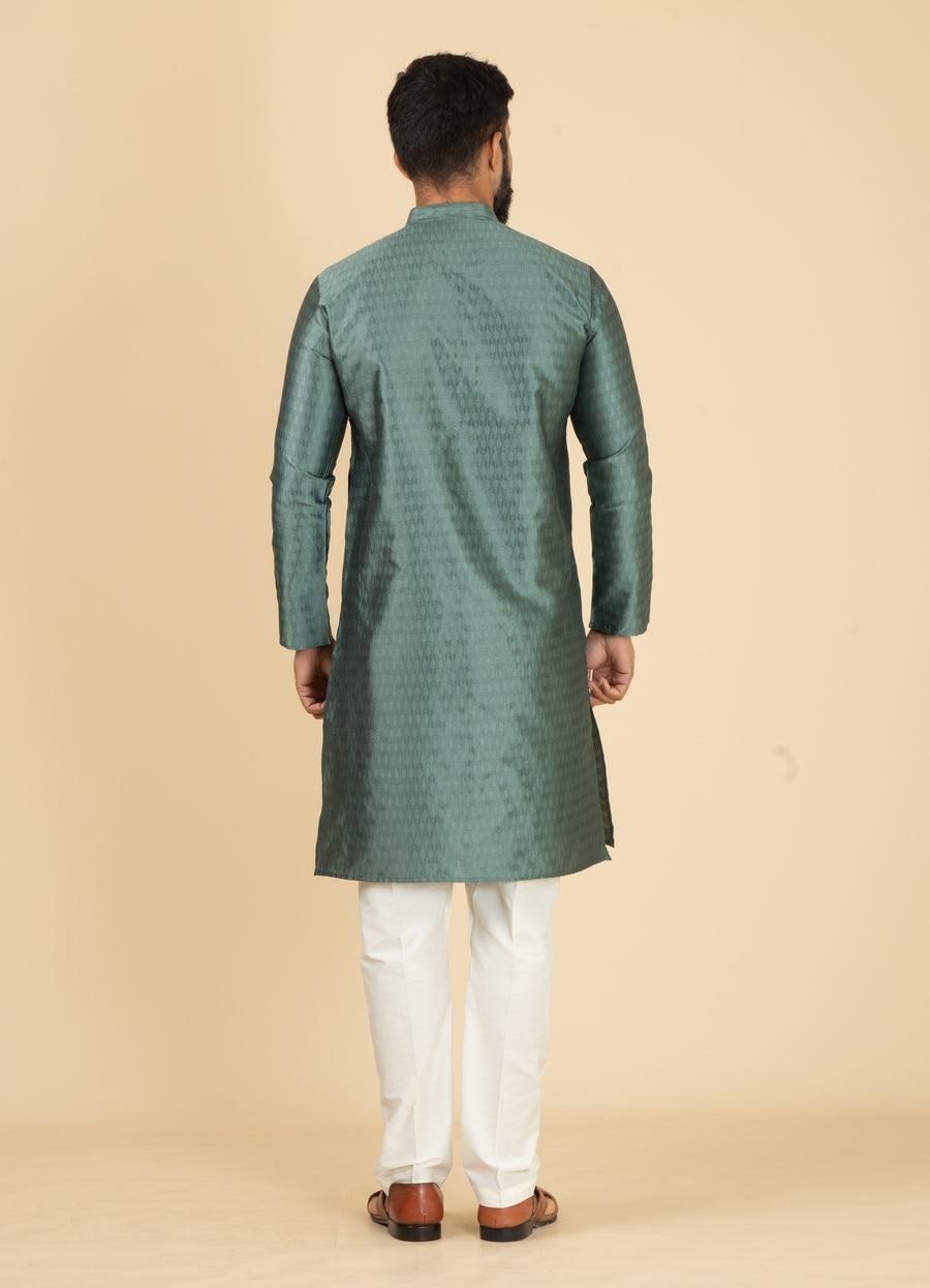 MLS JACQUARD KURTA PAJAMA 2PCS