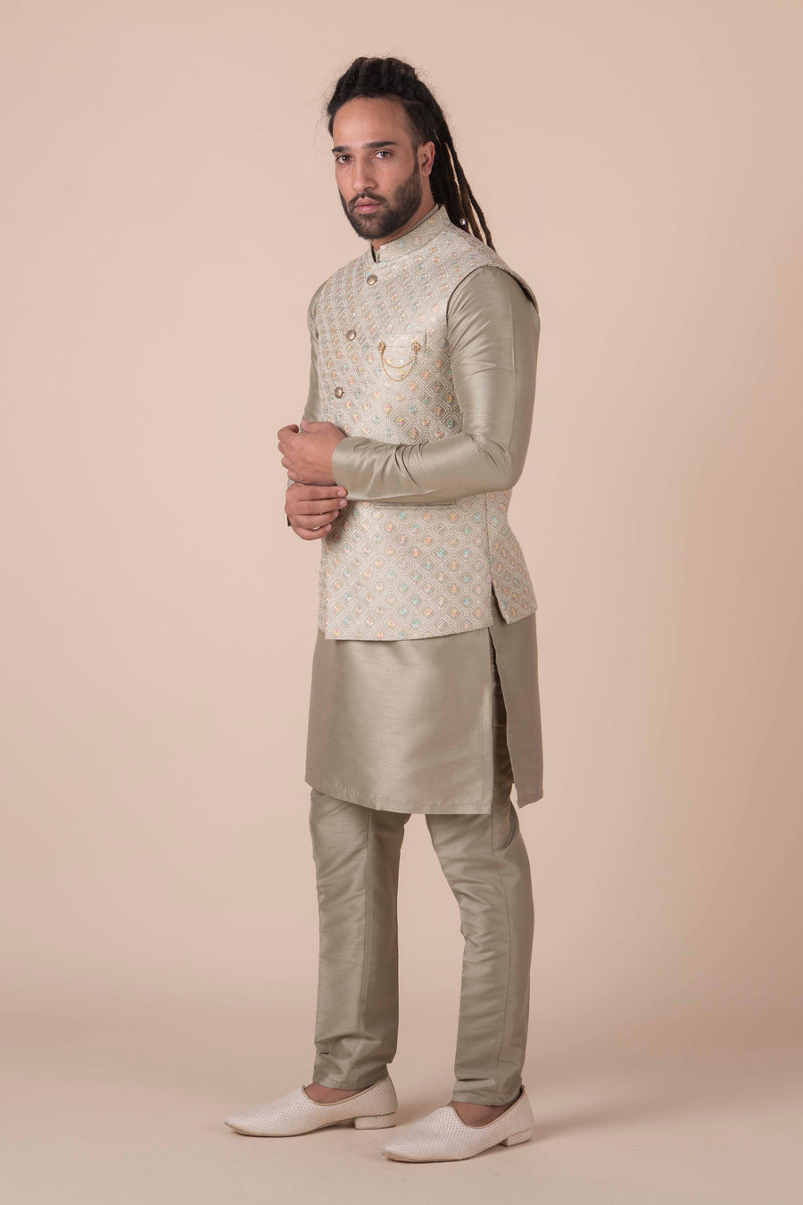 MLS KURTA JAWAHAR SET