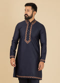 MLS EMBROIDERED KURTA PAJAMA 2PCS