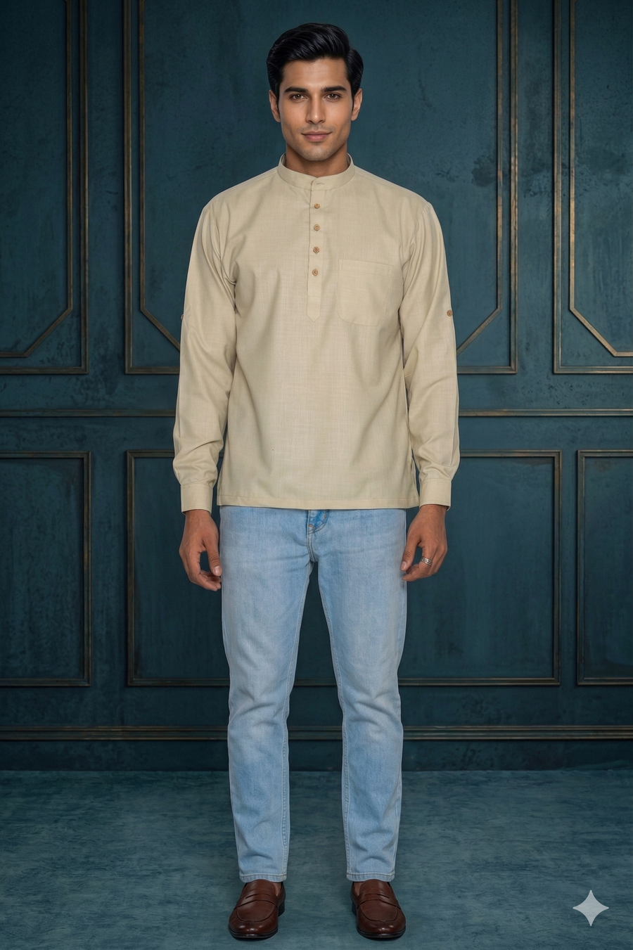 MLS SHORT KURTA FULL SLEEVES