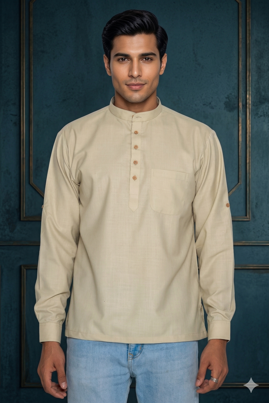 MLS SHORT KURTA FULL SLEEVES