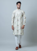 MLS PRINTED KURTA PAJAMA