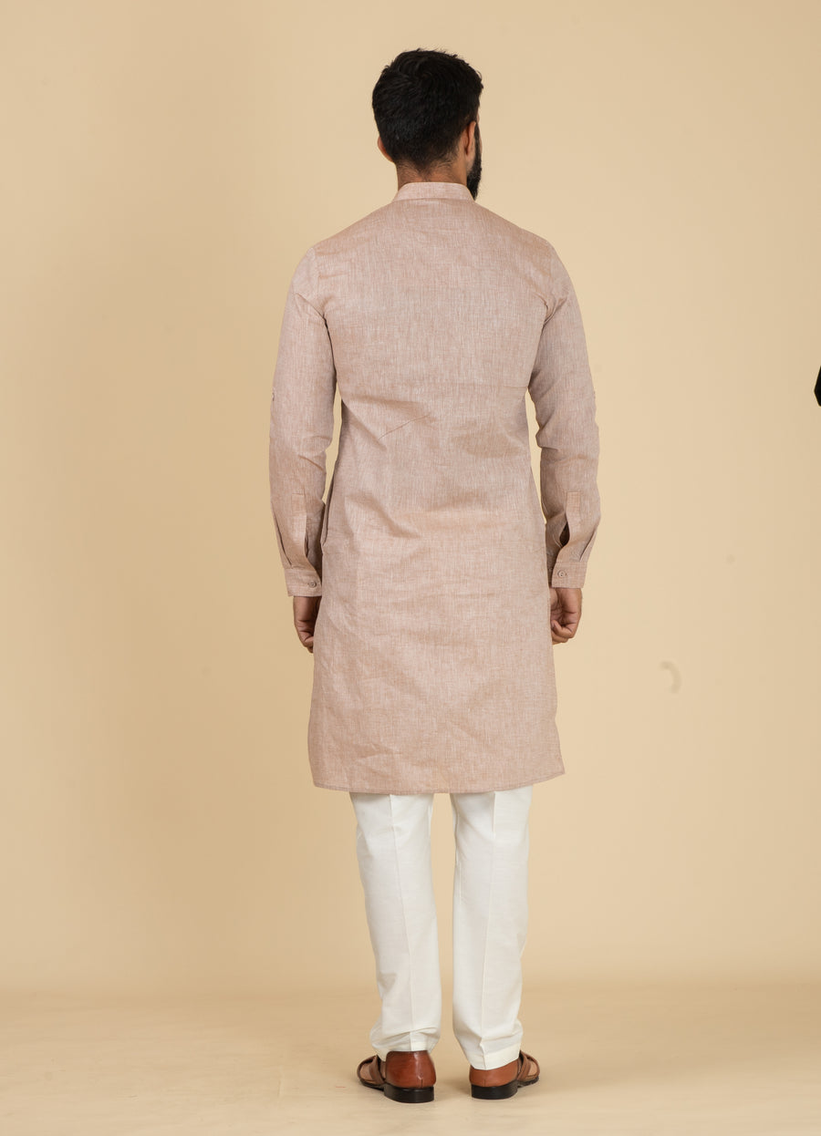 MLS COTTON KURTA PAJAMA 2PCS