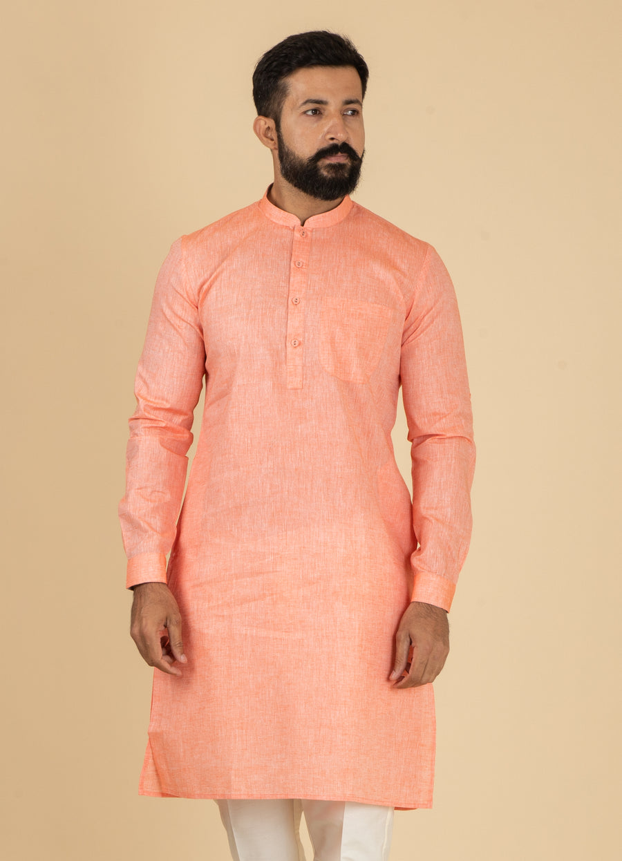 MLS COTTON KURTA PAJAMA 2PCS