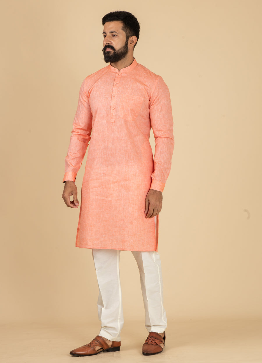 MLS COTTON KURTA PAJAMA 2PCS