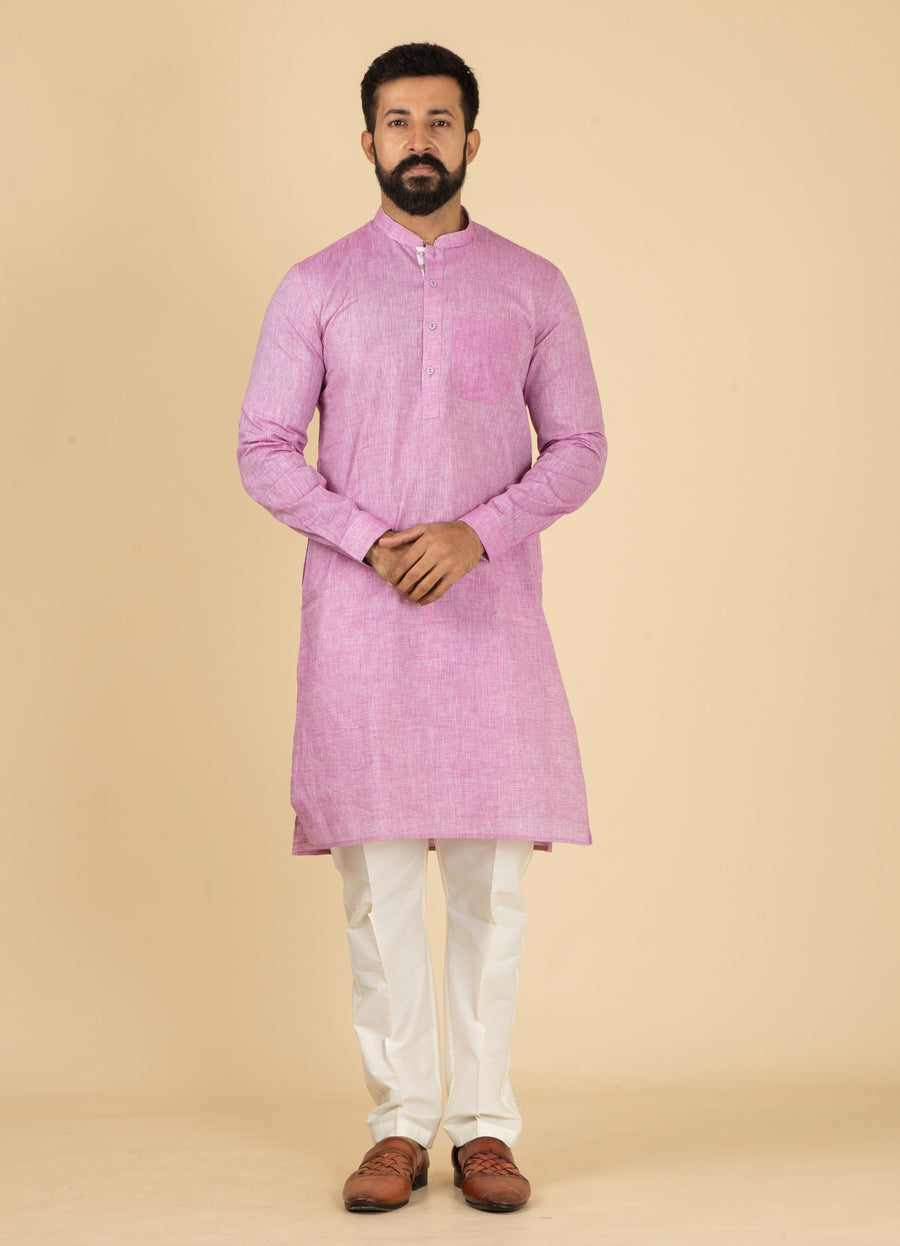 MLS COTTON KURTA PAJAMA 2PCS