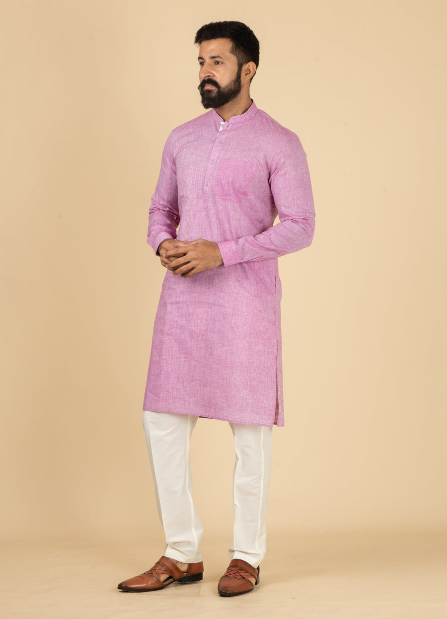 MLS COTTON KURTA PAJAMA 2PCS