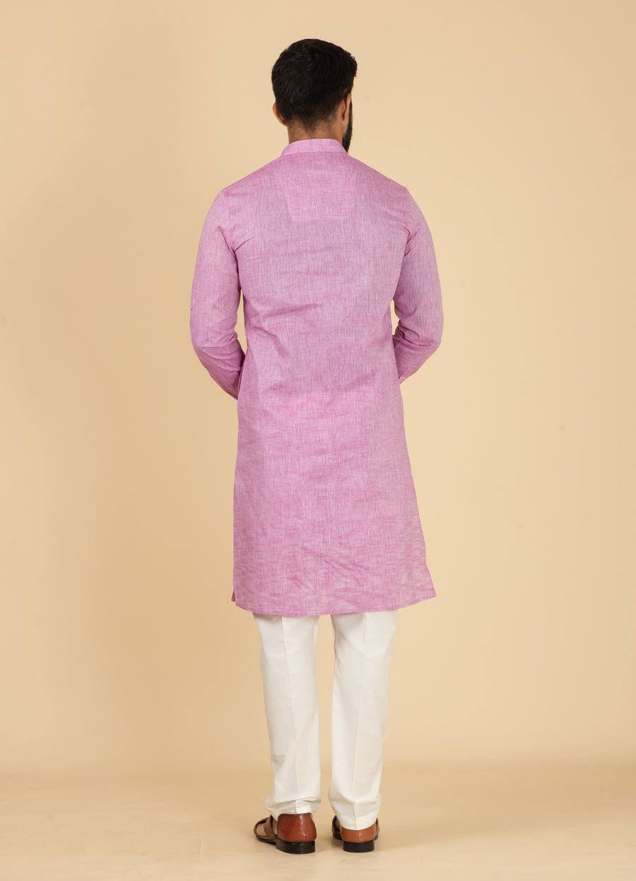 MLS COTTON KURTA PAJAMA 2PCS