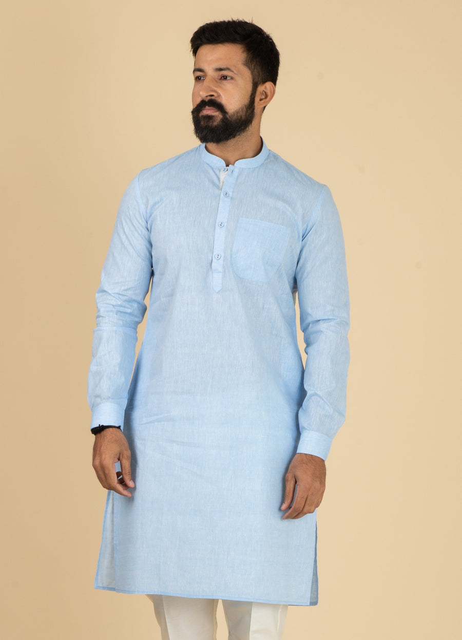 MLS COTTON KURTA PAJAMA 2PCS