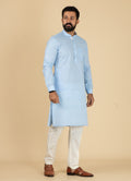 MLS COTTON KURTA PAJAMA 2PCS