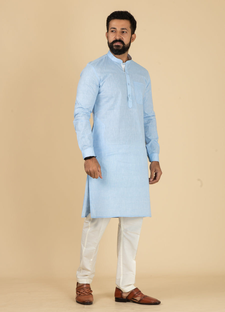 MLS COTTON KURTA PAJAMA 2PCS