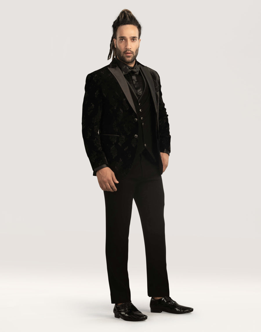 VELVET TUXEDO SUIT 5PCS