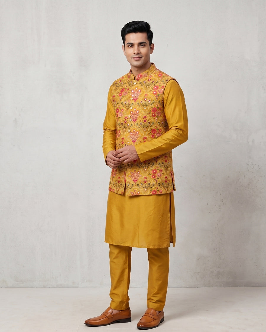 MLS KURTA JAWAHAR SET 3pcs