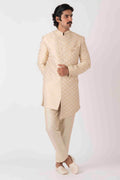 MLS FAWN GOLD INDO WESTERN 2PCS