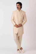 MLS FAWN GOLD INDO WESTERN 2PCS