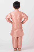 ONION PINK KURTA JACKET SET