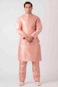MLS ONION PINK KURTA JACKET SET