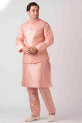 MLS ONION PINK KURTA JACKET SET