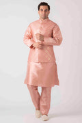 ONION PINK KURTA JACKET SET