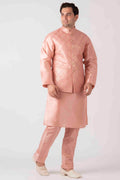 ONION PINK KURTA JACKET SET