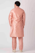 ONION PINK KURTA JACKET SET