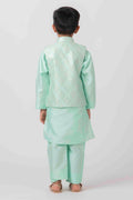 MLS SEA GREEN KURTA JACKET SET
