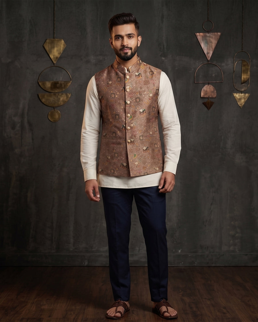 MLS PRINTED JAWAHAR JACKET