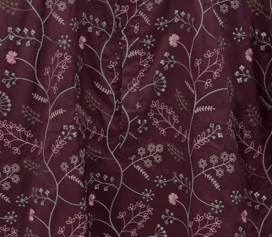 MLS EMBROIDERED KURTA PAJAMA
