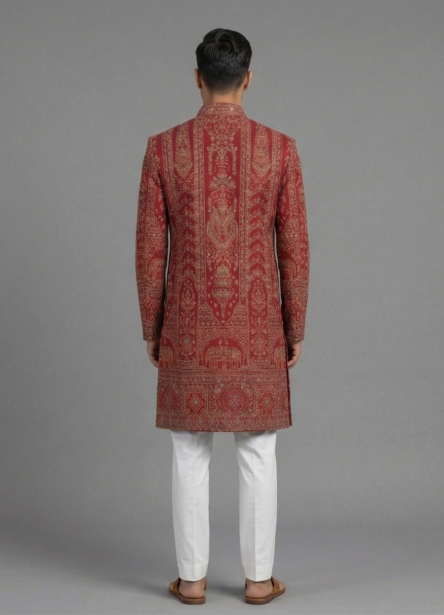 MLS EMBROIDERED KURTA PAJAMA