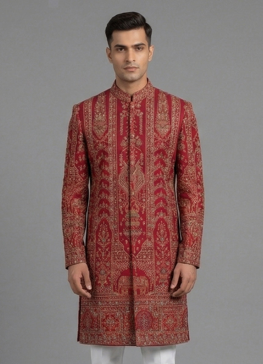 MLS EMBROIDERED KURTA PAJAMA
