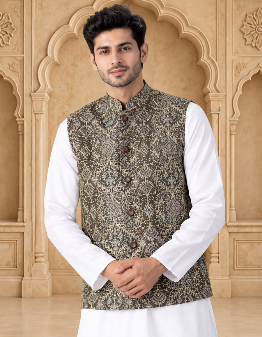 MLS EMBROIDERED JAWAHAR JACKET