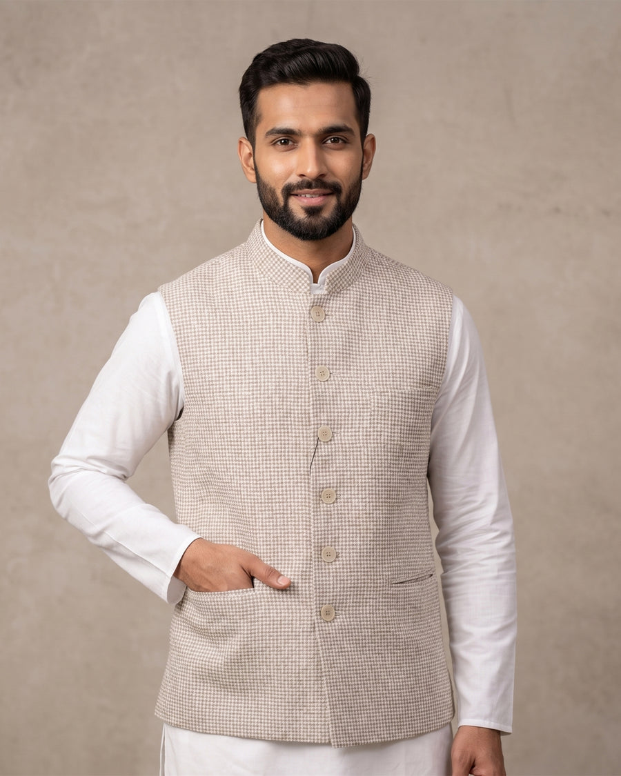 MLS LINEN JAWAHAR JACKET