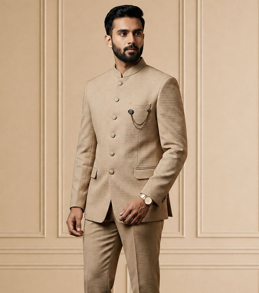 MLS PLAIN JODHPURI SUIT 2PCS