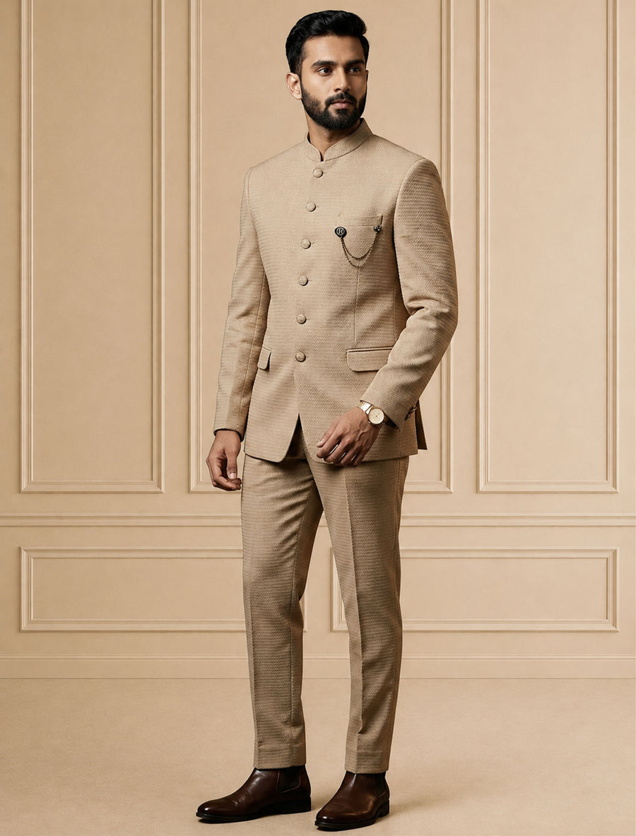 MLS PLAIN JODHPURI SUIT 2PCS