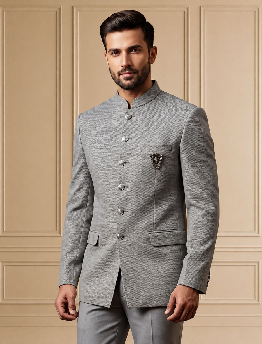 MLS PLAIN JODHPURI SUIT 2PCS