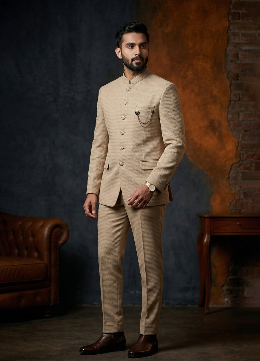 MLS PLAIN JODHPURI SUIT 2PCS