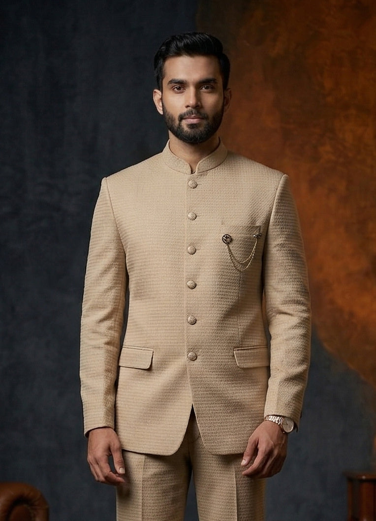 MLS PLAIN JODHPURI SUIT 2PCS