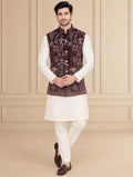 Velvet Embroidered Jawahar Jacket 1Pc Neelkanth