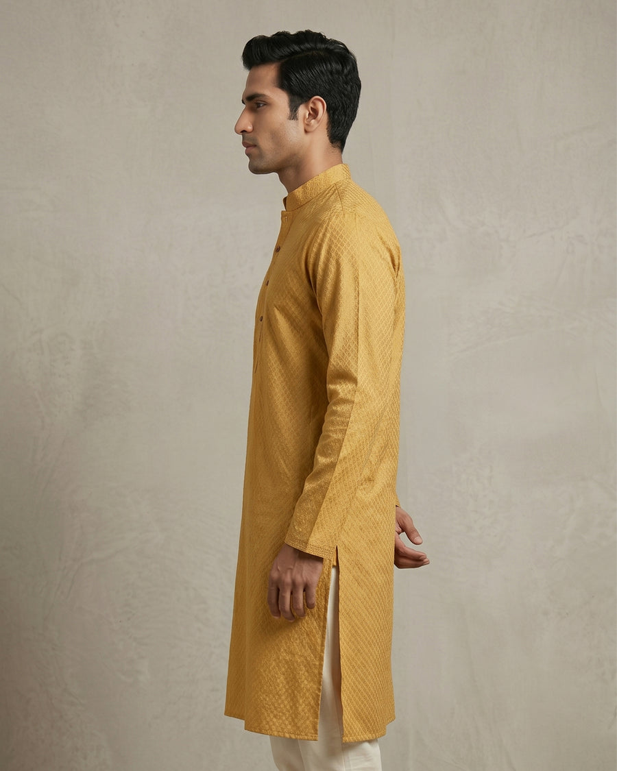 MLS SILK KURTA PAJAMA 2PCS
