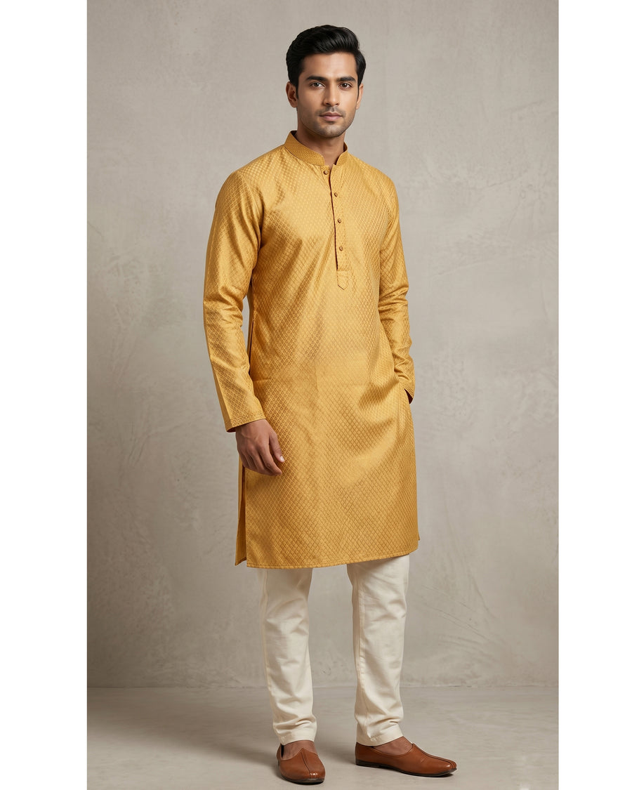MLS SILK KURTA PAJAMA 2PCS