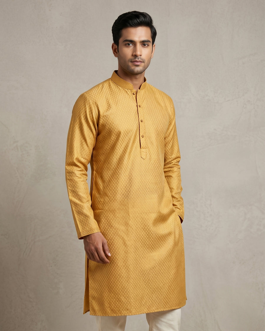 MLS SILK KURTA PAJAMA 2PCS