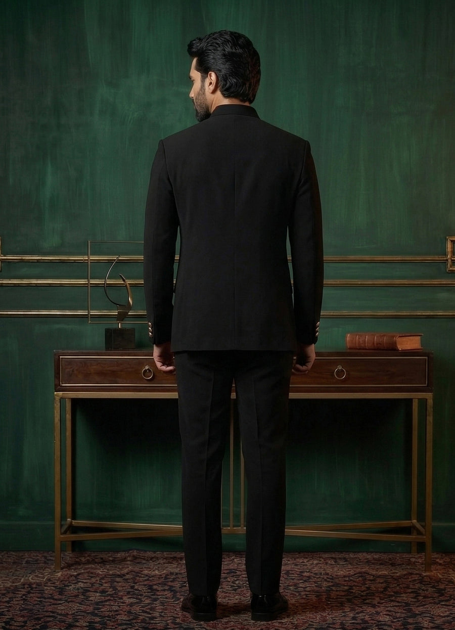 MLS EMBROIDERED JODHPURI SUIT 2PCS