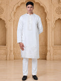 MLS EMBROIDERED KURTA PAJAMA