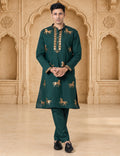 MLS EMBROIDERED KURTA PAJAMA