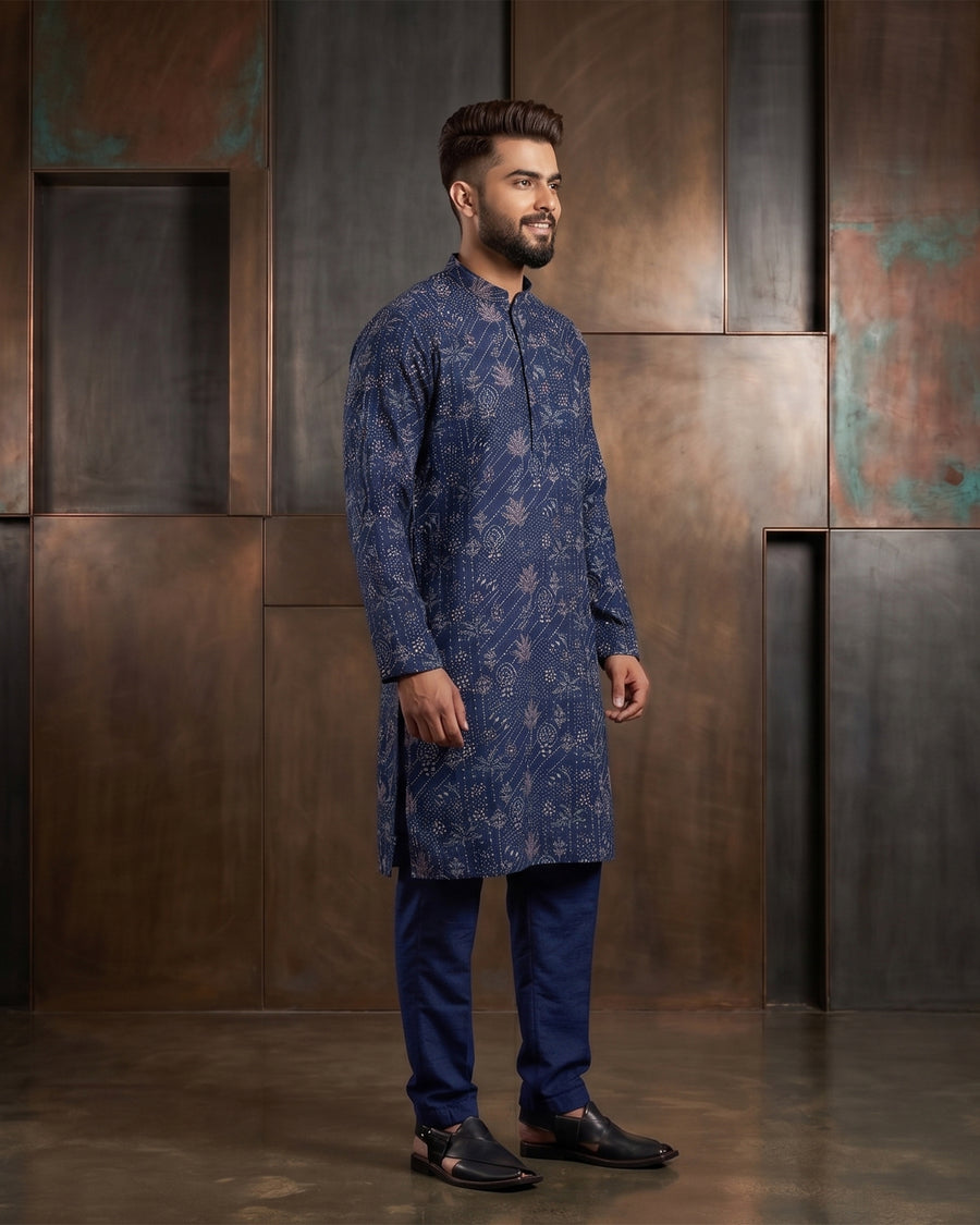MLS EMBROIDERED KURTA PAJAMA
